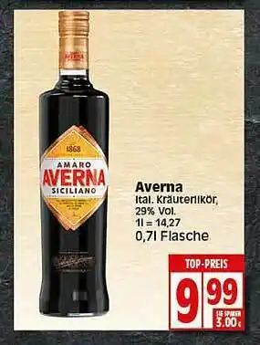 Elli Markt Averna Ital. Kräuterlikör Angebot