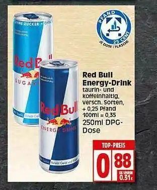 Elli Markt Red Bull Energy-drink Angebot