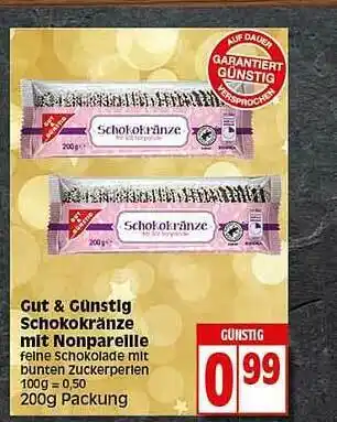 Elli Markt Gut & Günstig Schokokranze Mit Nonparallle Angebot