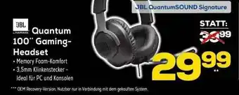 Euronics Quantum 100 Gaming-headset Jbl Angebot