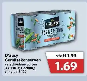 Combi D'aucy Gemüsekonserven Angebot