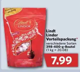 Combi Lindt Lindor Vorteilspackung Angebot