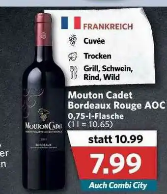 Combi Mouton Cadet Bordeaux Rouge AOC Angebot