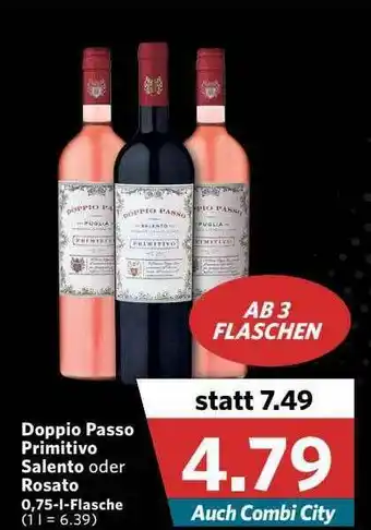 Combi Doppio Passo Primitivo Salento Oder Rosato Angebot