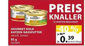 Dehner Gourmet Gold Katzen-nassfutter Angebot