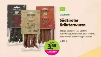 Denns BioMarkt Galloni Südtiroler Kräuterwurzn Angebot