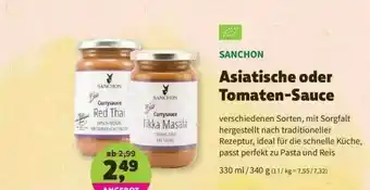 Denns BioMarkt Sanchon Asiatische Oder Tomaten-sauce Angebot