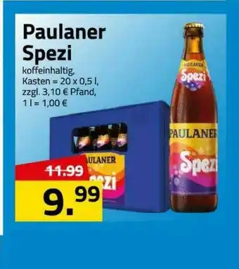 Logo Getränkemarkt Paulaner Spezi Angebot