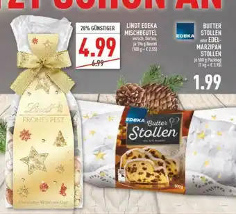 Marktkauf Lindt Edeka Mischbeutel Oder Edeka Butter Stollen Oder Edel-marzipan Stollen Angebot