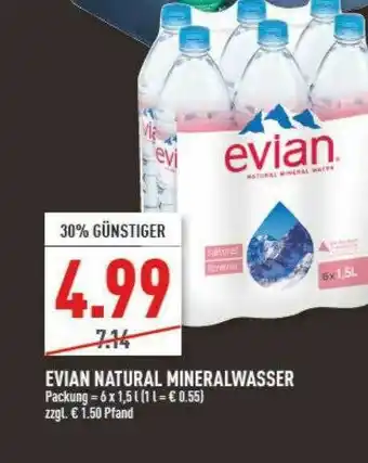 Marktkauf Evian Natural Mineralwasser Angebot