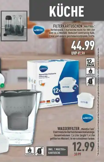 Marktkauf Filterkartuschen „maxtra+” Wasserfilter „marella Cool” Brita Angebot