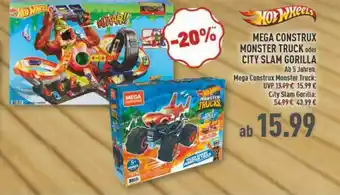 Marktkauf Mega Construx Monster Truck Oder City Slam Gorilla Hot Wheels Angebot