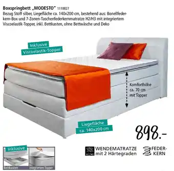 Zurbrüggen FEDER- KERN Boxspringbett,,MODESTO Angebot