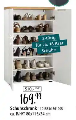 Zurbrüggen xora Schuhschrank Angebot