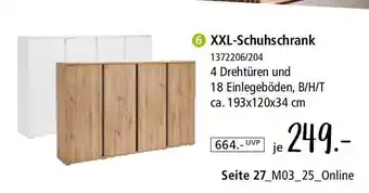 Zurbrüggen xora XXL-Schuhschrank Angebot