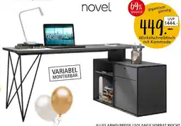 Zurbrüggen novel Winkelschreibtisch mit Kommode Angebot