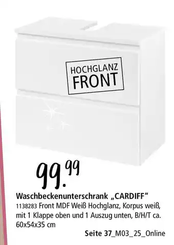 Zurbrüggen Stylife Waschbeckenunterschrank,,CARDIFF Angebot