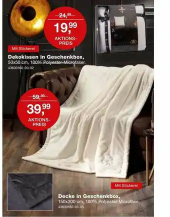 Möbel Schulenburg Dekokissen In Geschenkbox Decke In Geschenkbox Angebot