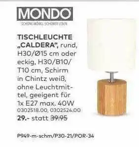 porta Mondo Tischleuchte „caldera” Angebot