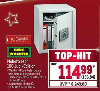 METRO Burg Wächter 100 Jubi-edition Angebot