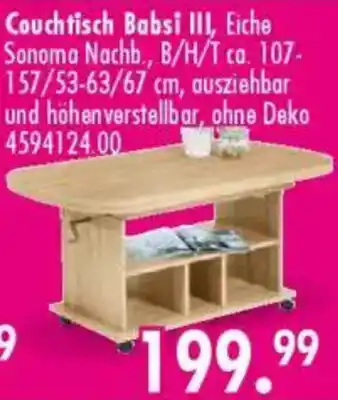 Möbel Boss Couchtisch Babsi III Angebot