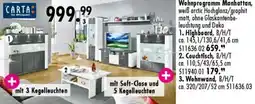 Möbel Boss CARTA Wohnprogramm Manhattan Angebot