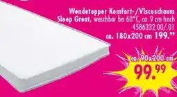 Möbel Boss Wendetopper Komfort-/Viscoschaum Sleep Great Angebot