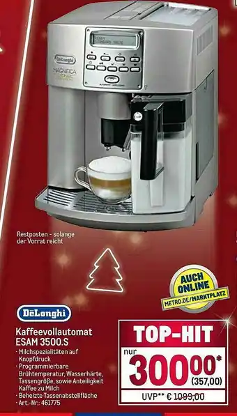 METRO Delonghi Kaffeevollautomat Esam 3500.s Angebot