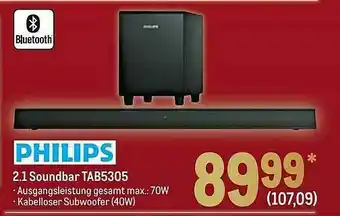 METRO Philips 2.1 Soundbar Tab5305 Angebot