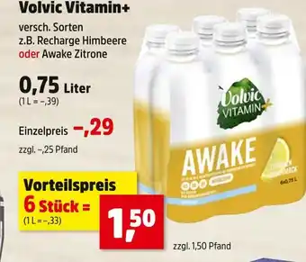 Thomas Philipps Volvic recharge himbeere oder awake zitrone Angebot