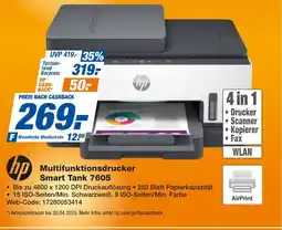 expert Techno Land hp Multifunktionsdrucker Smart Tank 7605 Angebot