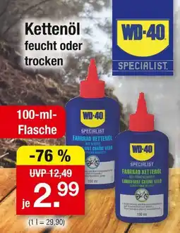 Zimmermann Wd-40 kettenöl feucht oder trocken Angebot