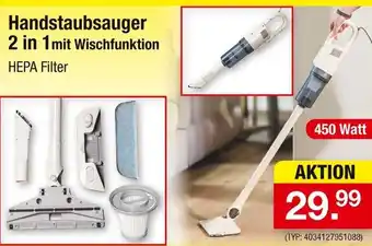 Zimmermann Handstaubsauger 2 in 1 mit wischfunktion Angebot