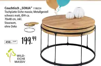 Zurbrüggen Wild-eiche massiv couchtisch sonja Angebot