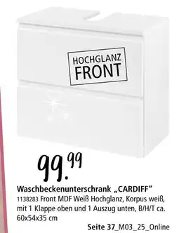 Zurbrüggen Waschbeckenunterschrank cardiff Angebot