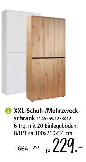 Zurbrüggen Xxl-schuh-/mehrzweckschrank Angebot