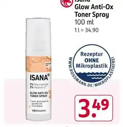 Rossmann Isana glow anti-ox toner spray Angebot