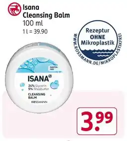 Rossmann Isana cleansing balm Angebot