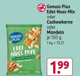 Rossmann Genuss plus nüsse Angebot