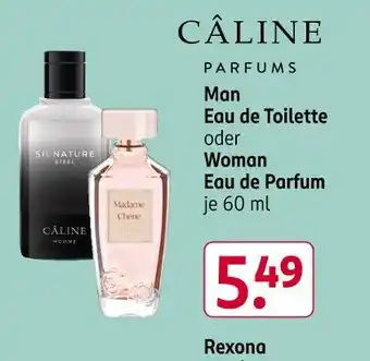 Rossmann Câline man eau de toilette oder woman eau de parfum Angebot