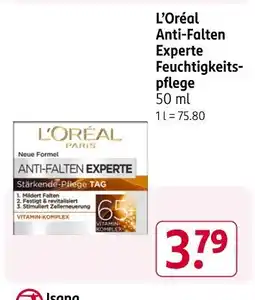 Rossmann L'oréal anti-falten experte feuchtigkeitspflege Angebot