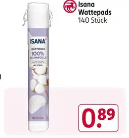 Rossmann Isana wattepads Angebot