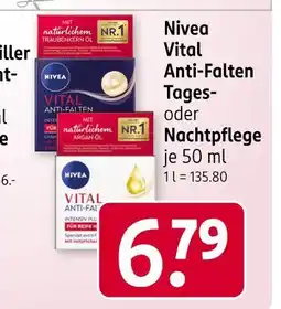 Rossmann Nivea vital anti-falten tages- oder nachtpflege Angebot