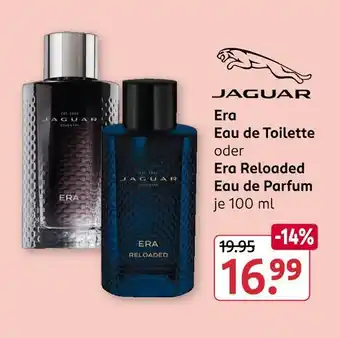 Rossmann Jaguar era eau de toilette oder era reloaded eau de parfum Angebot