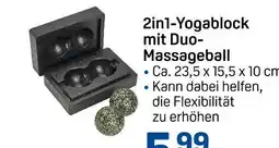 Rossmann 2in1-yogablock mit duo-massageball Angebot