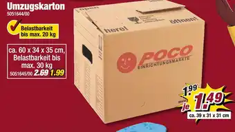 Poco Poco umzugskarton Angebot