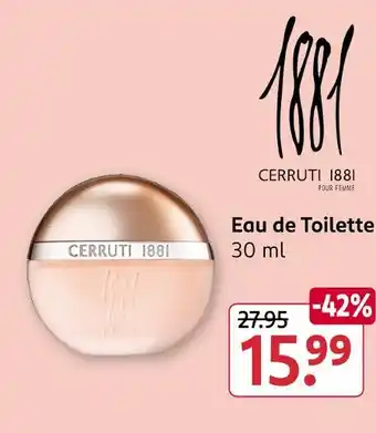 Rossmann Cerruti 1881 eau de toilette Angebot