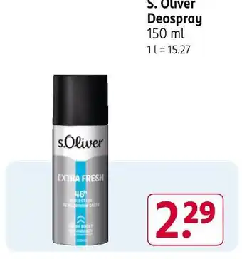 Rossmann S.oliver deospray Angebot