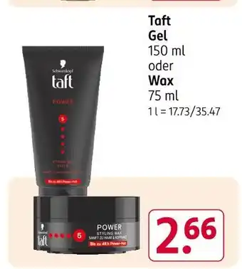 Rossmann Taft gel oder wax Angebot