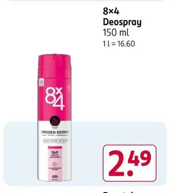 Rossmann 8x4 deospray Angebot